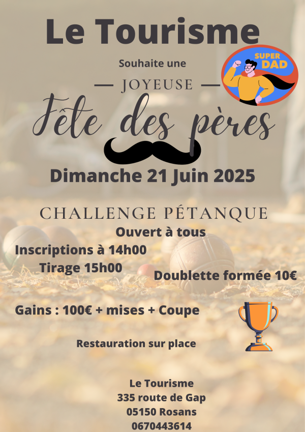 Challenge fête des pères