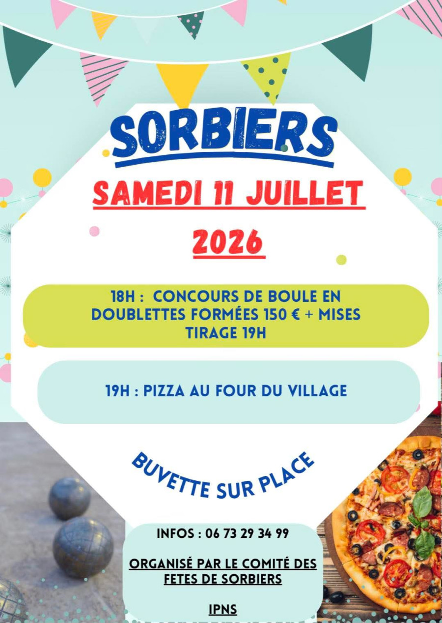 Concours de boules & repas pizza