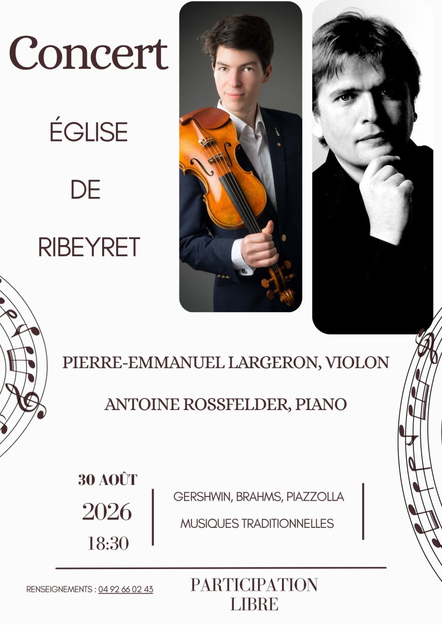 Récital violon-piano : Jazz, musique classique et musique traditionnelle
